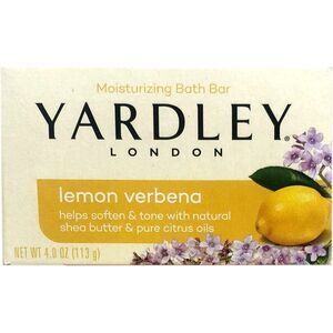Yardley Lemon Verbena with Shea Butter Bar Soap 4.0 Oz (Pack of 4)